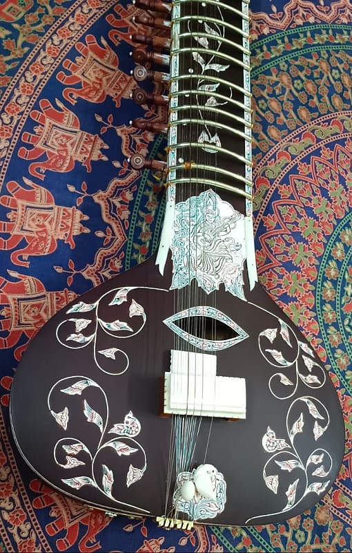 Shreeom Handicraft Electric Sitar Indian Professional Indian | Reverb