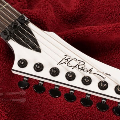 B.C. Rich Warlock Legacy Extreme 7 with Floyd Rose - Gloss Glitter Rock White image 11
