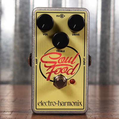 Electro-Harmonix EHX Soul Food Distortion Fuzz Overdrive Pedal & AC Adapter image 2