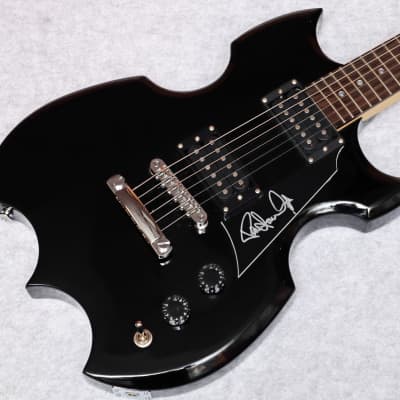 Washburn Lyon Signed Paul Stanley Limited Edition Guitar *#5853 of 7000* Black - W/Setup & Bag - Black for sale