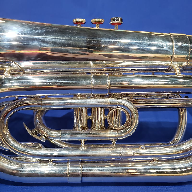 Kanstul Model 190 G Baritone Bugle - Silver Plated | Reverb