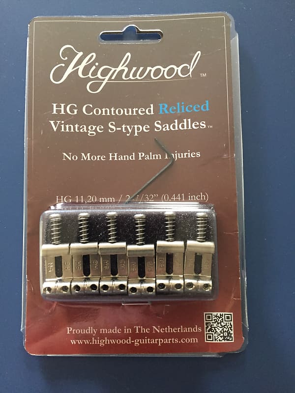 Highwood Stratocaster Saddles Aged Nickel