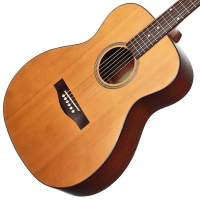 Teton STG105NT Grand Concert Guitar ONLY, Solid Cedar Top, Mahogany Veneer Back and Sides image 4