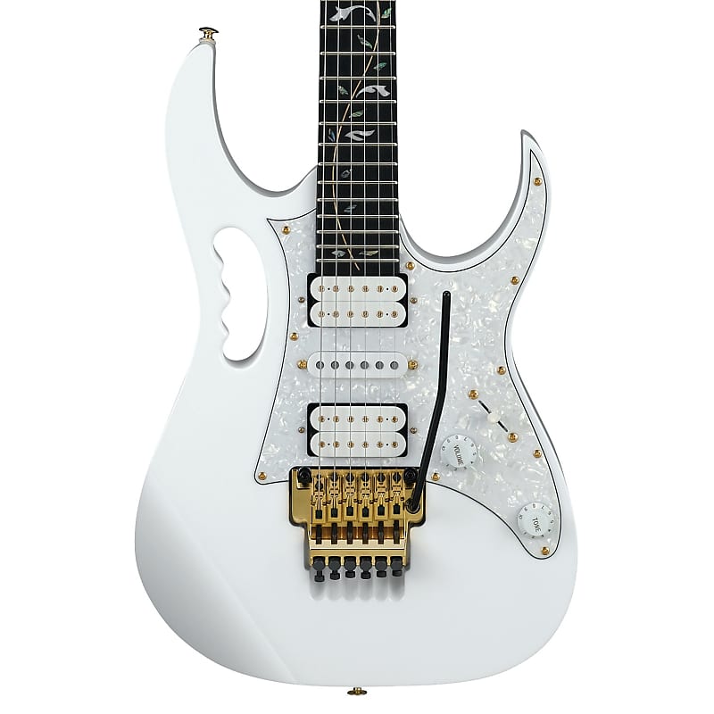 Ibanez JEM7VP Premium Steve Vai Signature Electric Guitar White w/ Gig Bag
