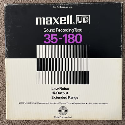 Brand New MAXELL UD 35-180 Pro Grade Reel To Reel Recording Tape FACTORY  SEALED