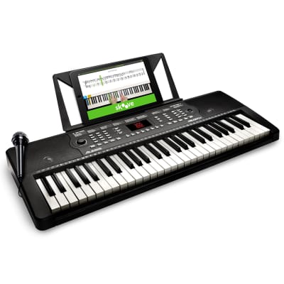 Alesis Melody 54 Key Keyboard Piano with Microphone, Speakers, 300 Sounds and Rhythms, 40 Demo Songs, Music Rest, Educational Tools