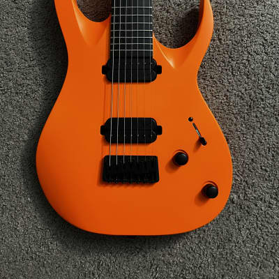 2021 Solar Guitars A2.7ON – Orange Neon Matte 7-String image 2