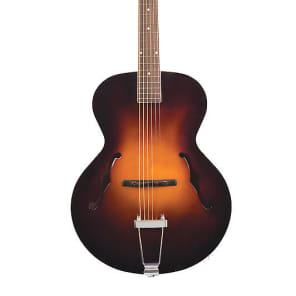 The Loar LH-700-VS Deluxe Hand-Carved Archtop All Solid Guitar 2015 Sunburst L-7 Super 400 Free Ship image 1