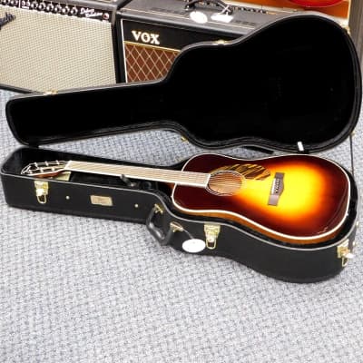 2023 Fender PD-220E Paramount Series Dreadnought Acoustic-Electric Guitar! Vintage Sunburst! VERY NICE!!! image 1