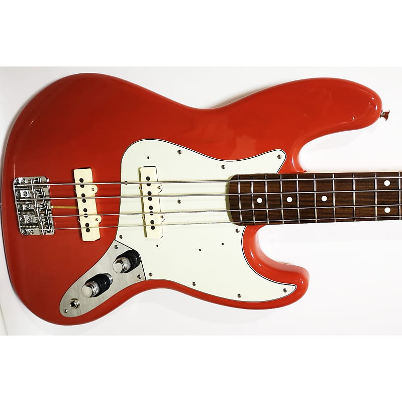 Fender Japan Tomomi Signature Jazz Bass 2023 Clear Fiesta Red