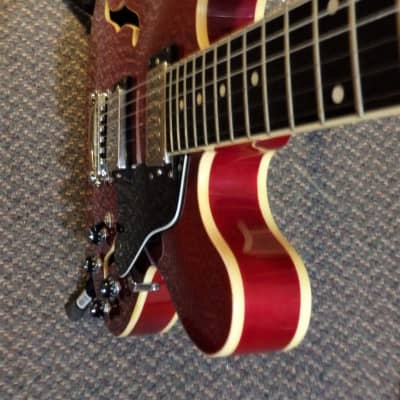 Hamer Echotone 2000 Trans Red 335 Semi-Hollow Guitar Seymour Duncan PAF image 15