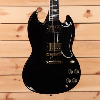 Gibson SG Custom 2-Pickup - Ebony - CS302089 - PLEK'd image 1