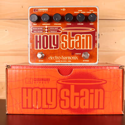 Electro-Harmonix Holy Stain Distortion / Reverb / Pitch / Tremolo - Guitar Multi-Effect Pedal for sale