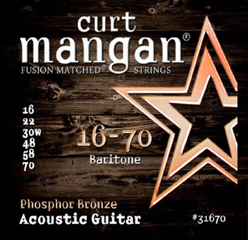 Curt Mangan Baritone Acoustic Guitar Strings image 1