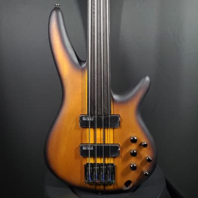 Ibanez Bass Workshop SRF700-BBF Brown Burst Flat Fretless 4-String Bass Guitar #539 for sale