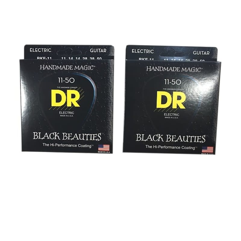 DR Guitar Strings Electric 2-Pack K3 Black Beauties High Performance 09-42