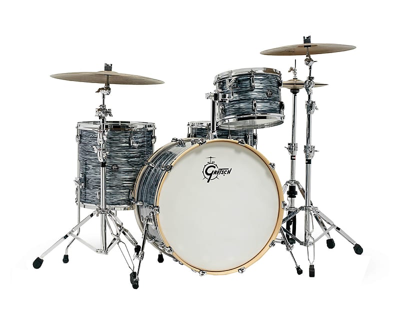 Gretsch Renown 4-pc Drum Set (24/13/16/14 Snare) - Silver Oyster Pearl image 1