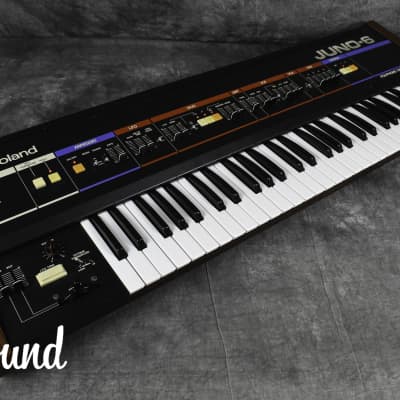 Roland JUNO-6 Polyphonic Synthesizer W/ Hard Case in Very Good Condition image 2