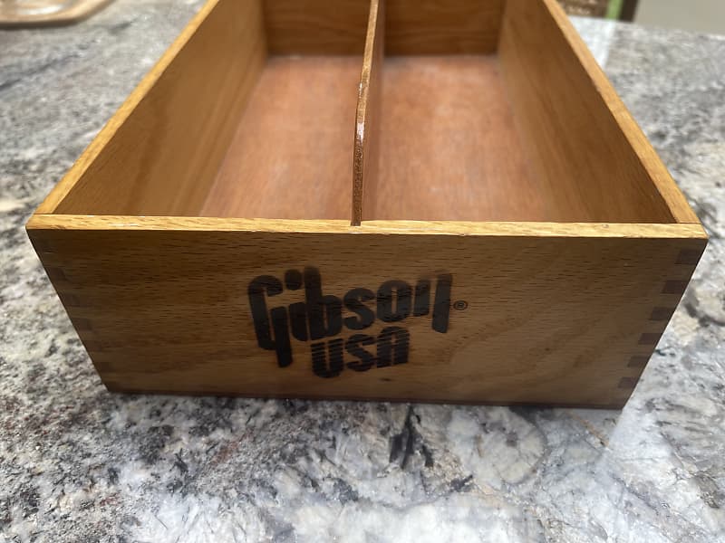 Vintage Gibson Wooden String Box | Reverb