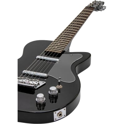 Silvertone Electric Solid Body Guitar - Black, 1303 Reissue image 3