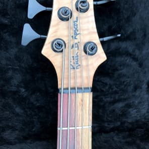 Roscoe Century 3005 J 34" scale Jazz Bass Guitar + custom upgrades extras Purpleheart Maple Ash image 10