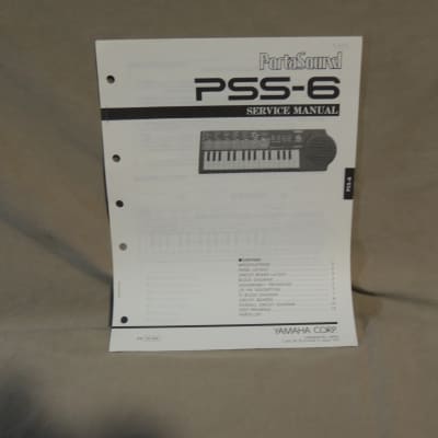 Yamaha PortaSound PSS-6 Service Manual [Three Wave Music]