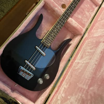 Dynelectron Longhorn Bass 1960s Black Meazzi Italy Danelectro Bass Guitar Copy / Better + Case image 3
