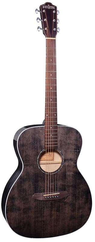 Rathbone No.2 R2SMPBK OM Black Acoustic Guitar image 1