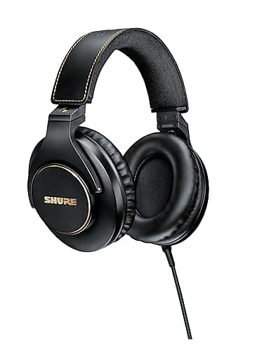 Shure SRH840A Closed-Back Over-Ear Professional Monitoring Headphones  			