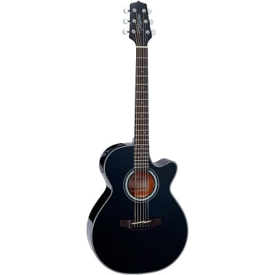 Takamine G Series GF30CE Cutaway Acoustic Guitar Gloss Black image 3