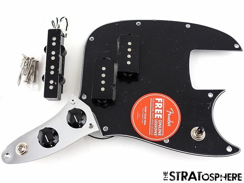 Fender Player Mustang PJ Bass LOADED PICKGUARD Offset Reverb