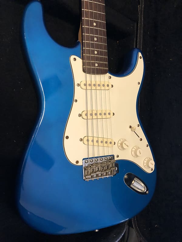 Fender E10 serial MIK Squier Strat 1987 Lake Placid Blue | Reverb