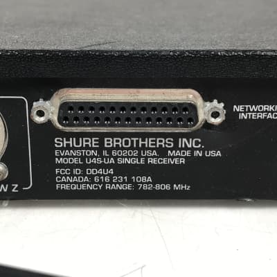 Shure U4S-UA UHF Wireless Microphone Receiver 782-806 MHz image 9