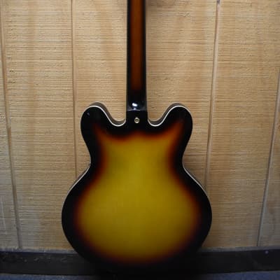 New York Pro  Semi Hollow Body Electric Guitar Sunburst image 7