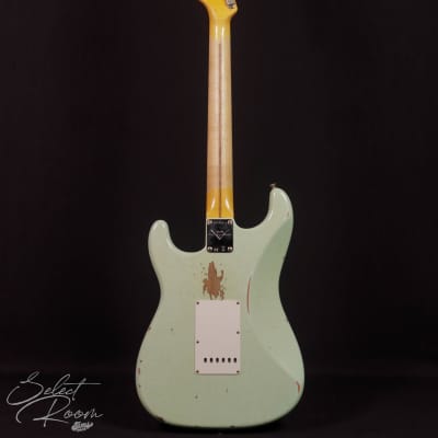 Fender Custom Shop '58 Stratocaster Relic, Super Faded Aged Surf Green image 4