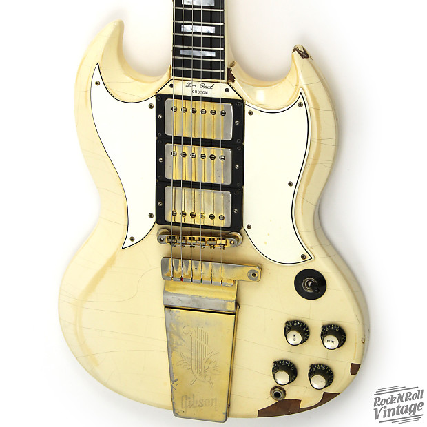 1963 Gibson Les Paul Custom White SG Shape