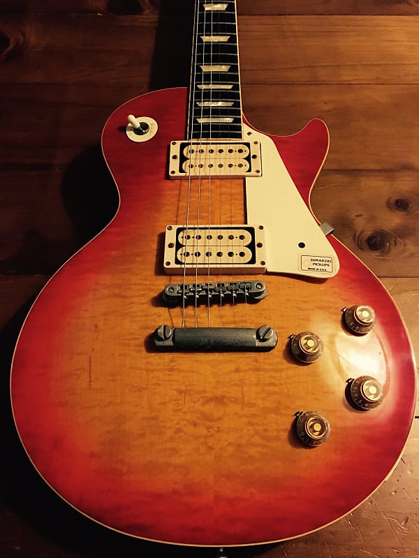 Vintage 1980 Tokai Reborn Old Japanese LS-120 Single Cutaway Aged Cherry  Sunburst