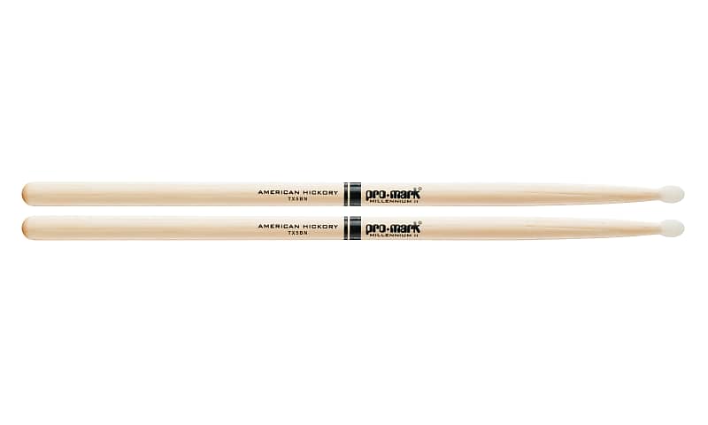 Promark TX5BN Hickory 5B Nylon Tip Drumsticks image 1