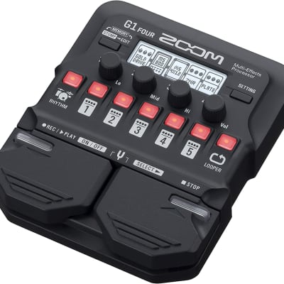 Zoom G1 FOUR Guitar Multi-Effects Processor Pedal, With 60+ Built-in effects, Amp Modeling, Looper, Rhythm Section, Tuner, Battery Powered image 4