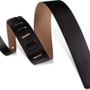 Levy's 2 1/2" Leather Guitar Strap - Adjustable from 37" to 51"; Black (M1-BLK)