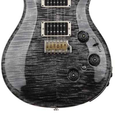 PRS Custom 24 Piezo Electric Guitar with Pattern Thin Neck - Charcoal image 1