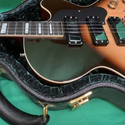 Earnest  Rosetta Sunburst Electric Tenor Guitar Deluxe w/ 3 Kent Armstrong Pickups, Inlays, Case image 6