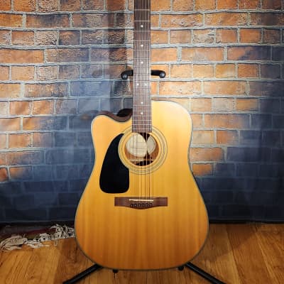 Fender DG-10CELH Left-Handed Acoustic-Electric Guitar Natural image 1
