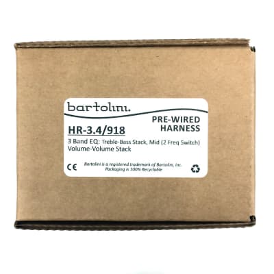 Bartolini HR3.4/918 Pre-wired Active Preamp Harness 9V/18V Three Band EQ image 5