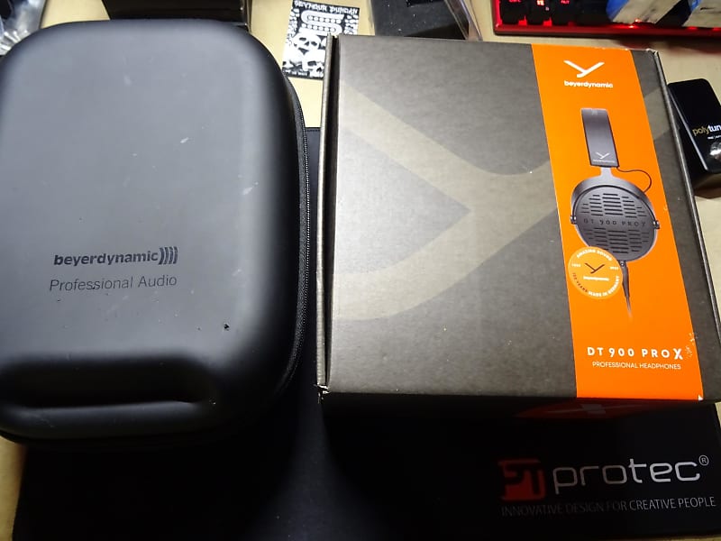 Beyerdynamic DT 900 PRO X studio headphone with case and cables  			