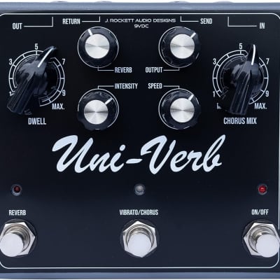J Rockett Audio Designs Uni-Verb Pedal, Black (UV 9520-052) for sale