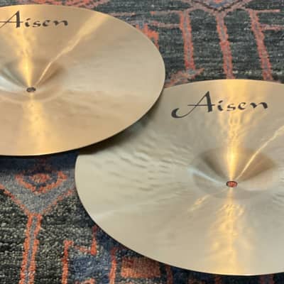 (MINT) Aisen 14” Vintage Hi-Hat Cymbals, Pair image 5
