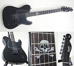 Fender Squier Avril Lavigne Telecaster Black Skull Inlay