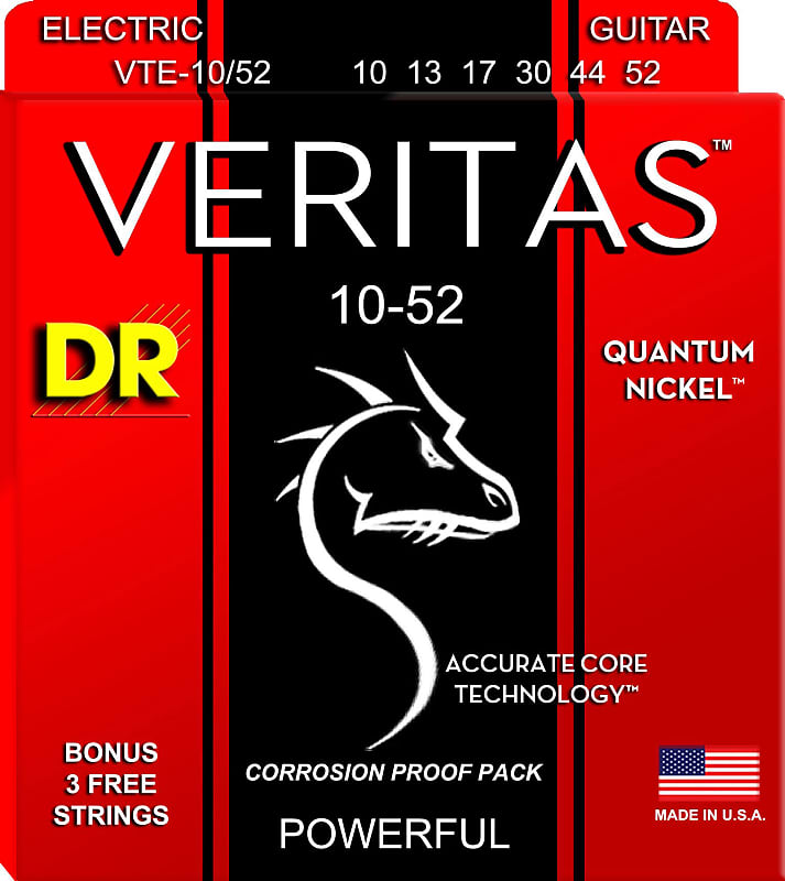 Dr  Vte 10/52 Corde Per Chitarra Elettrica image 1