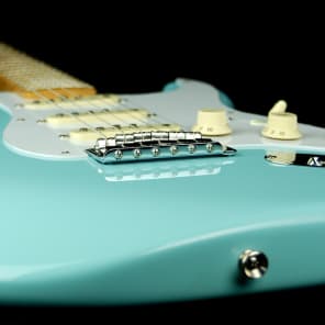New! Fender MIM Classic Series '50s Stratocaster Electric Guitar - Daphne Blue image 5